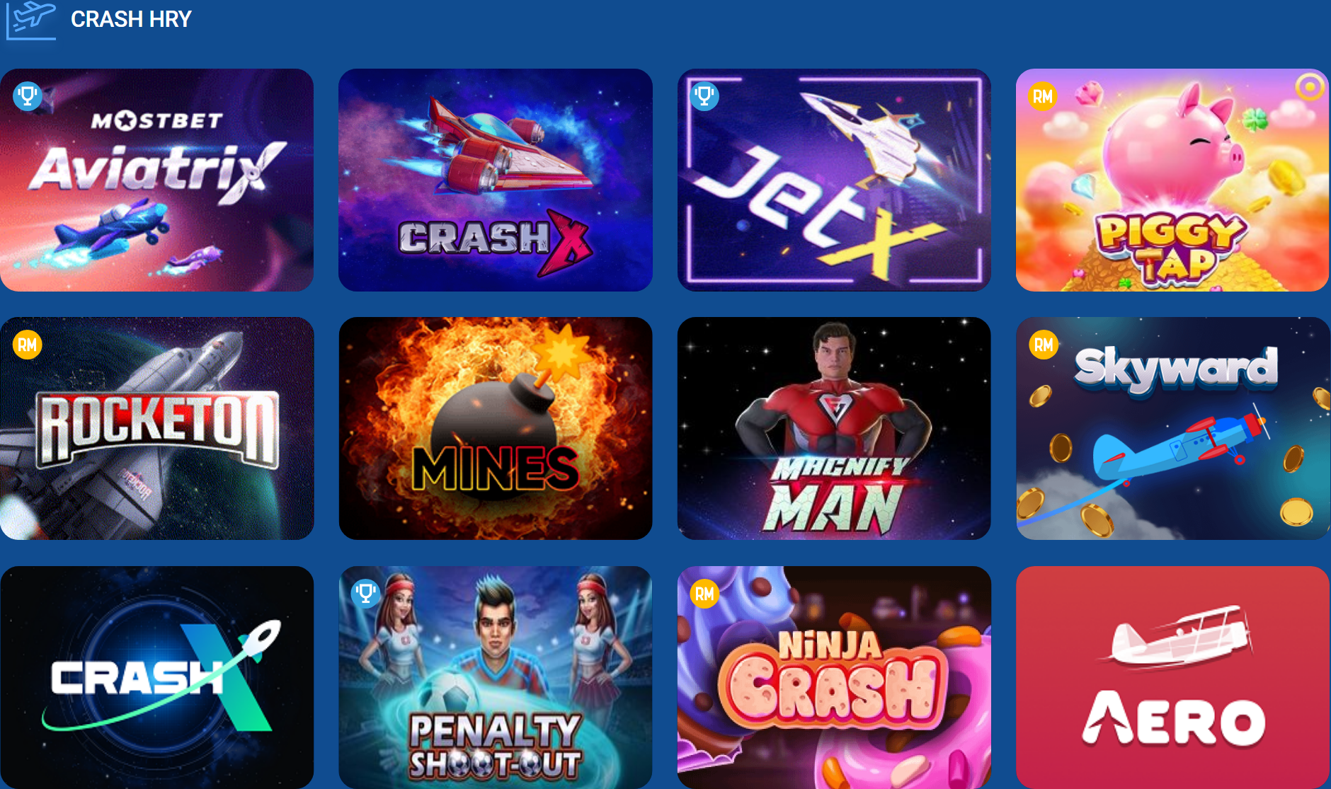 Crash hry Mostbet Casino